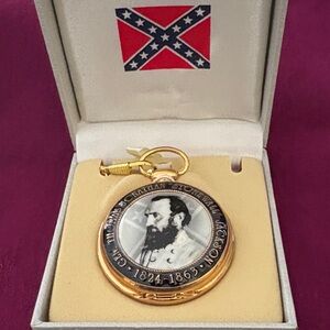 Gold Pocket Watch with Historical Design